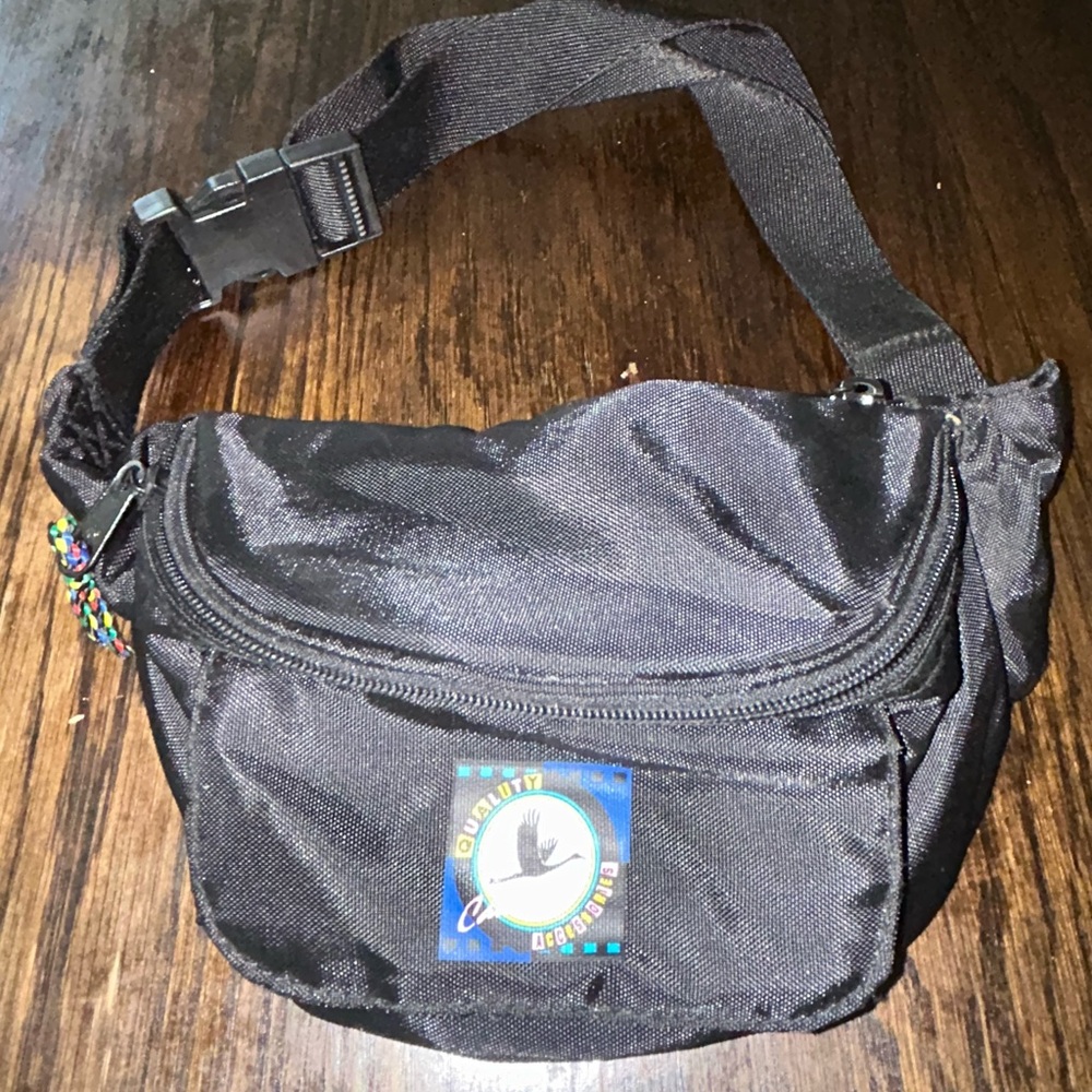 Vintage Black Waist Bag